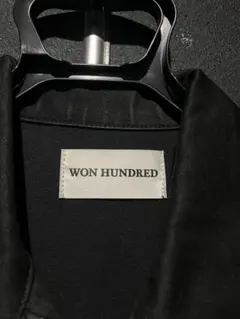 WON HUNDRED ブラック ジップアップジャケット