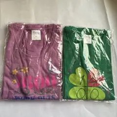 Curves Tシャツ 2枚セット 紫・緑