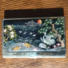 螺鈿細工 鶴デザイン名刺入れ/カードケース（箱入り） - メルカリ