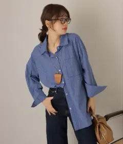 シャツ長袖チェック