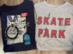 ZARAボーイ　長袖ロンT 2枚セットプリント ロゴ　カットソー