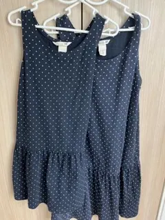 H&M ノースリーブドット柄 ワンピース 120 140 ２枚セット