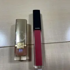 CHANEL リップグロス & ESTEE LAUDERリップスティック セット