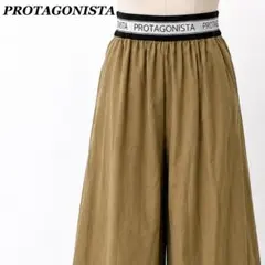 PROTAGONISTA ロゴウエスト ワイドパンツ ガウチョパンツ 【137】