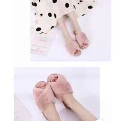 ルームシューズ もこもこ ふわふわ スリッパ 韓国 ピンク