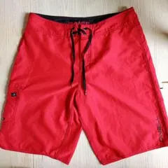 夏！街でもお洒落♪レッド　サーフ水陸両用　 オニール　L〜XL相当オールドサーフ