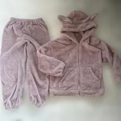 GU ピンクフリースパジャマセット150