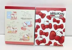 新品・未使用　サンリオ　ハローキティミニメモ帳２冊(各２柄入)