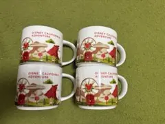 《スターバックス》未使用品⭐︎カリフォルニアディズニー⭐︎マグカップ　4個セット