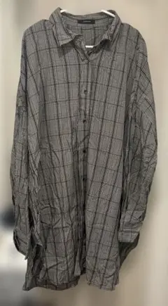 JEANASIS チェック柄 ロングシャツ 長袖