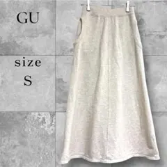 GU ジーユー スウェット ロングスカート S カジュアル スポーツ