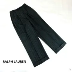 RALPH LAUREN/ラルフローレン スラックス タック ストライプ 毛
