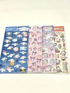 ダイソー　サンリオ　ぷくっとシール ４種セットのサムネイル