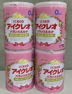 Glico アイクレオ バランスミルク 800g 4缶セット