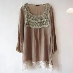 EIKO KONDO】 パワーネット メローフリル 日本製 42 チュニック - メルカリ