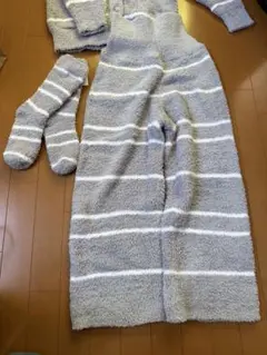 ジェラートピケ ルームウェア カーディ パンツ ソックス もこもこ3セット 新品
