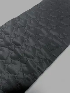 ハート　生地　布　ハギレ　はぎれ　キルト　キルティング　黒　ブラック