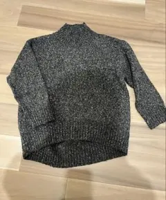 SHOO・LA・RUE ダークグレー タートルネックニット