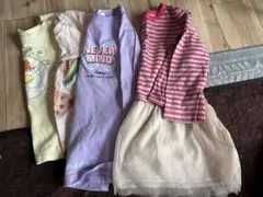 キッズ服セット Tシャツ スカート 4点