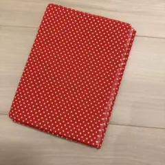 生地　約120cm✕45cm 綿100% 赤い水玉柄