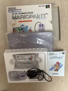 【完品・箱説付き】スーパーファミコン マリオペイント マウス マウスパッドSFC