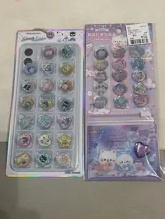 おはじきシール　サンリオはぴだんぶい　ナイトミャウ