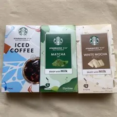 Starbucks VIA コーヒー 抹茶 ホワイトモカ 3種セットのサムネイル