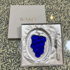 【未使用】銀座和光 WAKO チーズボード ナイフ付き ぶどうモチーフ　カッターのサムネイル