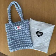 イオン　ケアベアコラボ　チアパンダ　ポップコーンバッグ　ブルー　1点