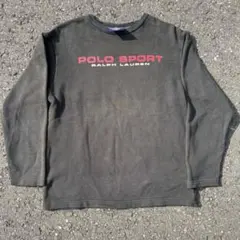 POLO SPORT ダークグレー 長袖トレーナー