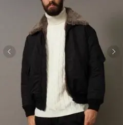 美品 UNITED ARROWS カルゼファーMA-1 ネイビー L