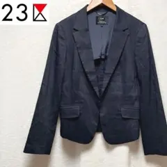 【美品】23区 リネン混　テーラードジャケット　イタリア製生地