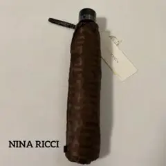 NINA RICCI ニナリッチ 折り畳み傘　未使用品　難あり　ブラウン