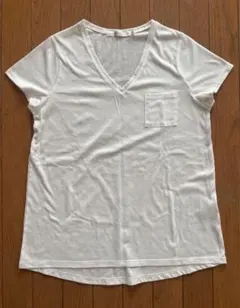 アズールバイマウジー　新品　半袖　Vネック　Tシャツ　白　L