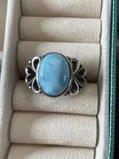 ラリマーリング 天然石 シルバー925