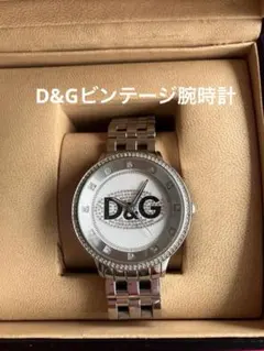 D&G レディース 腕時計 シルバー ストーンサイズによりお得品ビンテージ新品のサムネイル