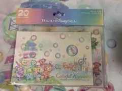 ダッフィ＆ーフレンズ カラフルハピネス ポストカード クリアホルダーセット