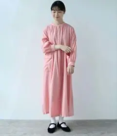 ビュルデサボン　60ジョーゼット　フレアーワンピース