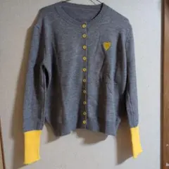 めちゃくちゃかわいい♥グレーのハート刺繍カーディガン新品