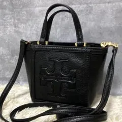 【極美品】トリーバーチ ジェシカ ショルダーバッグ レザー ブラック ミニ