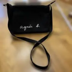 agnès b. ブラック ショルダーバッグ