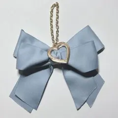 Aimerianejoie リボンチャーム サックス ブルー