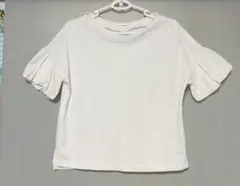 a.v.v standard パフスリーブカットソー Tシャツ 白 ホワイト Mのサムネイル