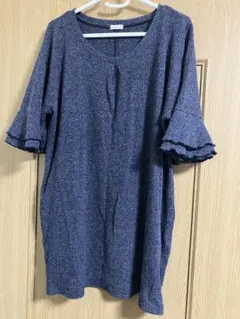 レディース　トップス　半袖　サイズ4L 大きいサイズ　フリル