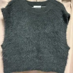 新品未使用★しまむらグレー ニットベスト Lサイズ