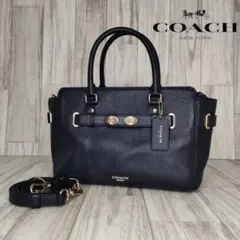 50 COACH コーチ　レザー　2WAY ハンドバッグ　ショルダーバッグ