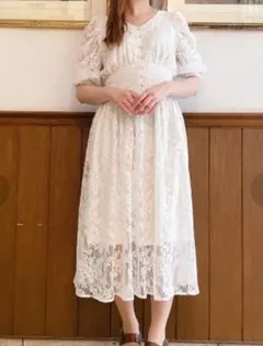 TORTE トルテ レースパワショルワンピース