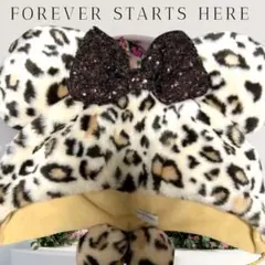 ディズニー ヒョウ柄 ブラウン ミニーマウス ファンキャップ