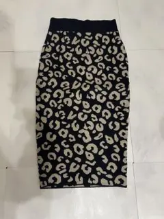 lipservice ニットスカート　レオパードニットミディスカート　スカート