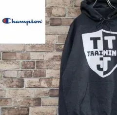 Champion スウェットパーカー　プルオーバー　バックプリントロゴ　M